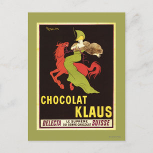 Cartão Postal Chocolat Klaus Advertisement Poster