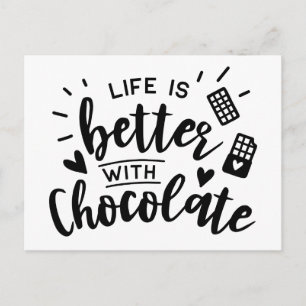 Cartão Postal Chocolate Divertido - Olá, Sinto Saudades de Você