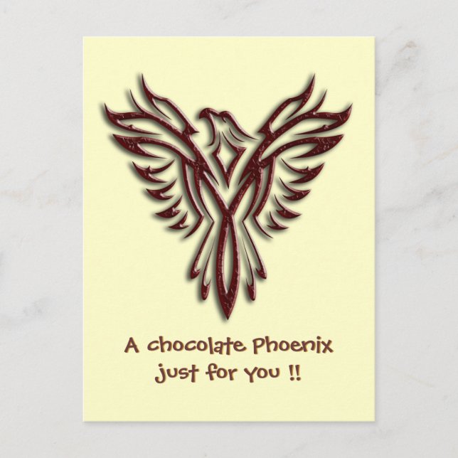 Cartão Postal Chocolate Phoenix (Frente)