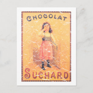 Cartão Postal Chocolate Suchard - em aflição
