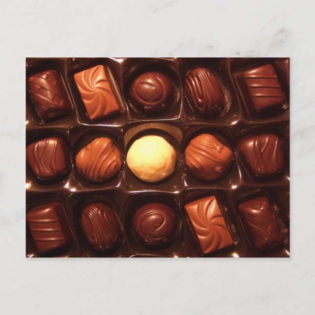 CARTÃO POSTAL CHOCOLATES BELGAS (Frente)