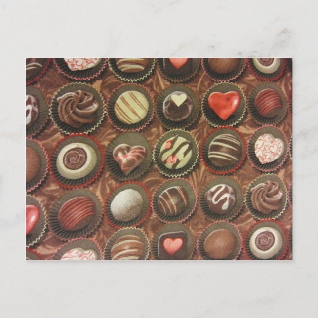Cartão Postal Chocolates & Truffles (Frente)