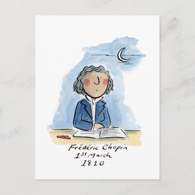 Cartão Postal Chopin (Frente)