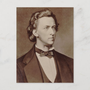 Cartão Postal chopin frederic