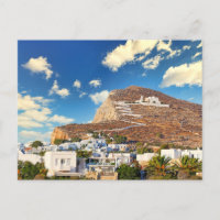 Chora com igreja Panagia em Folegandros
