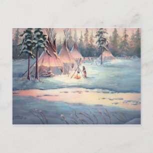 Cartão Postal CHORES TIPI CAMP de SHARON SHARPE