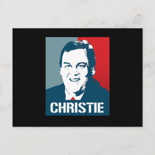 CARTÃO POSTAL CHRIS CHRISTIE POSTER