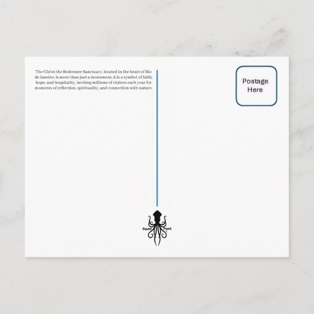 Cartão Postal Christ the Redeemer (Verso)