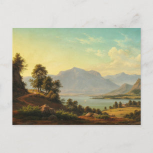 Cartão Postal Christian Kiaerskou - Paisagem Alpina com uma Rive