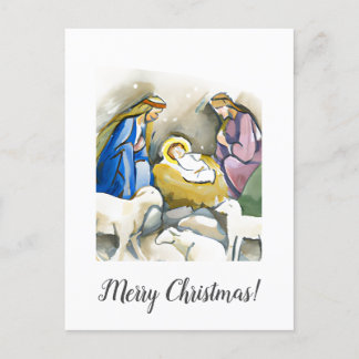 Cartão Postal Christmas Card Merry Christmas Wishes Bethlehem  F