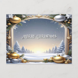 Cartão Postal Christmas Frame Holiday Postcard