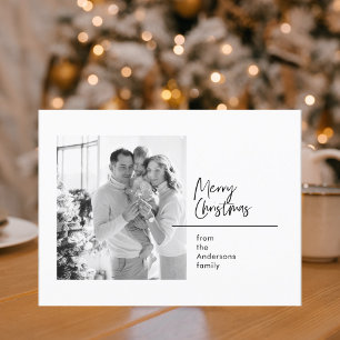 Cartão Postal Christmas Photo Family Card Merry Christmas