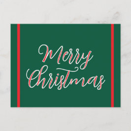 Cartão Postal Christmas postcard in red and green