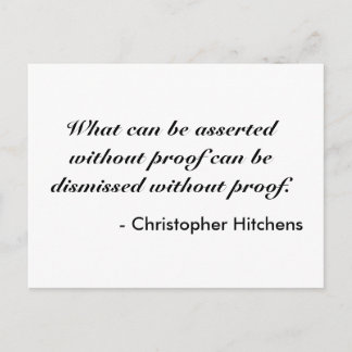 Cartão Postal Christopher Hitchens