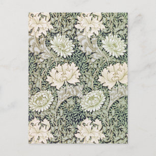 Cartão Postal Chrysanthemum, William Morris