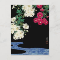 Chrysanthemums - Ohara Koson - Arte Japonesa Vinta