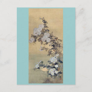 Cartão Postal Chrysanthemums Ukiyoe