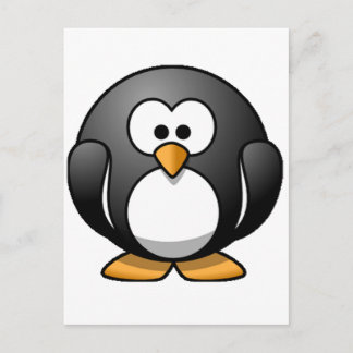 Cartão Postal Chubby Penguin