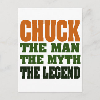 Cartão Postal Chuck, o Homem, o Mito, a Lenda