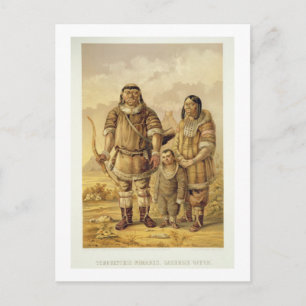 Cartão Postal Chukchi Nomads, gravados por Winckelmann e Sons (