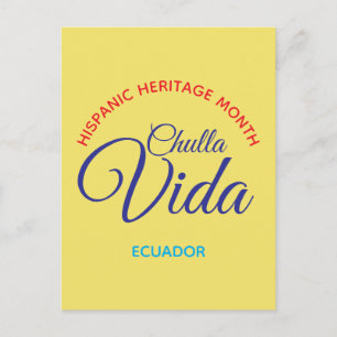 Cartão Postal Chulla Vida / Equador 