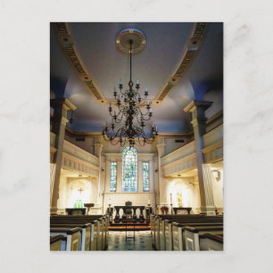 Cartão Postal Church Chandelier