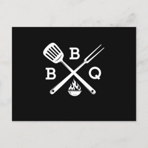 Cartão Postal CHURRASCO Barbecue Partiu Seu Tempo De Grill