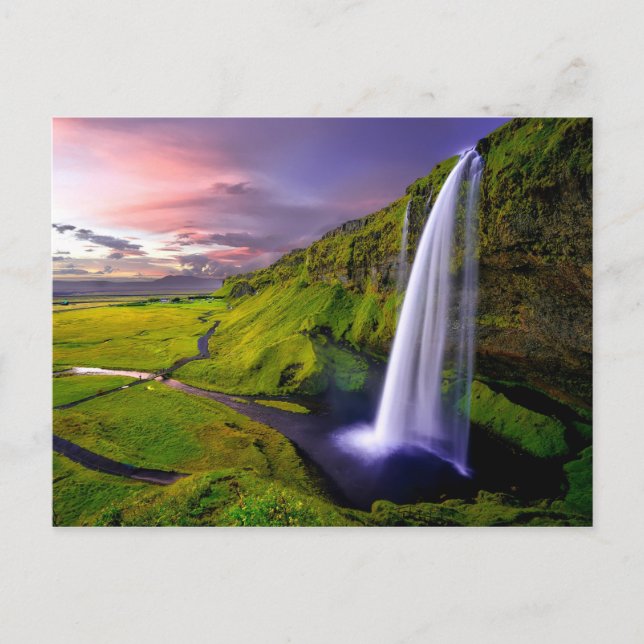 Cartão Postal Chute d'eau Islande (Frente)