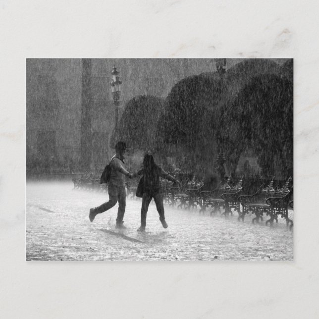 Cartão Postal Chuva caindo (Frente)