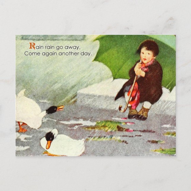 Cartão Postal Chuva Chuva Sai (Frente)