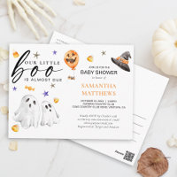 Chuva de Bebê em Aquarela de Halloween Little Boo