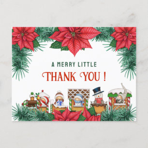 Cartão Postal Chuva de Bebêzinha Alegre Personalizada Agradecime