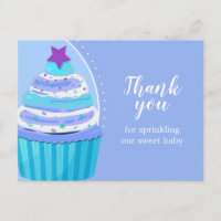 Chuva de Bênçãos de Cupcake Obrigado Bebê Chamada