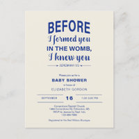 Chuva de Bênçãos de Versículo Bíblico Antes de Eu 