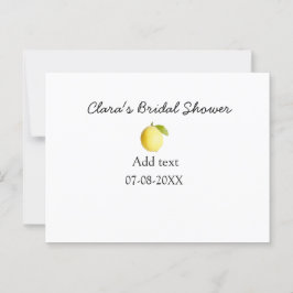 Cartão Postal Chuva de noiva de limão moderna simples minimalist