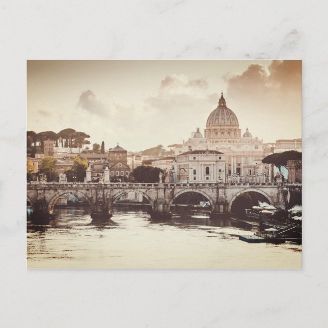 Cartão Postal Chuva de Noiva em Cidade do Vaticano Jogo de Cartã (Frente)