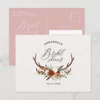 Chuva de noiva rosa feminino veado flor rustico el