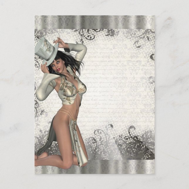 Cartão Postal Chuva de prata (Frente)