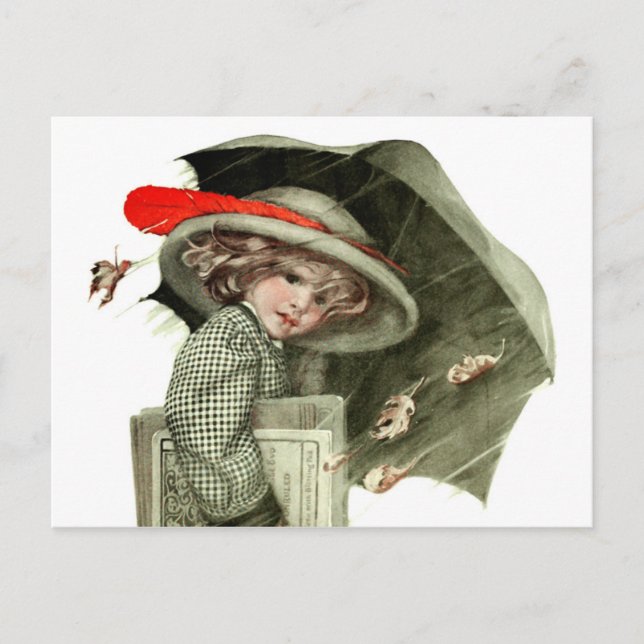 Cartão Postal Chuva do outono (Frente)