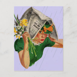 Cartão Postal chuva não na previsão