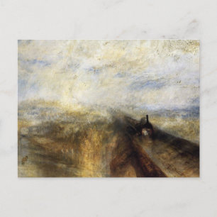 Cartão Postal Chuva Vapor E Velocidade Por JMW Turner