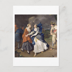 Cartão Postal Cibber (1714-66) como Cordelia, 1755 (petróleo sob