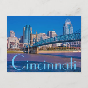 Cartão Postal Cicinnati , Ohio, a Rainha Cidade