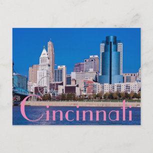 Cartão Postal Cicinnati , Ohio, a Rainha Cidade