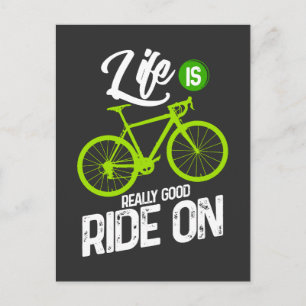 Cartão Postal Ciclismo - A Vida É Um Bom Passeio