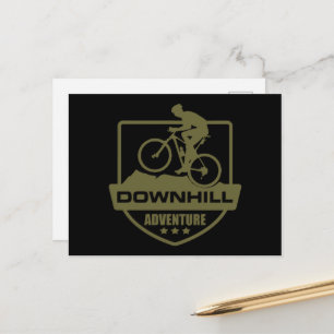 Cartão Postal Ciclismo de montanha Downhill mtb
