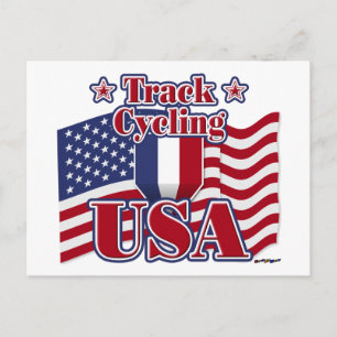Cartão Postal Ciclismo Track USA