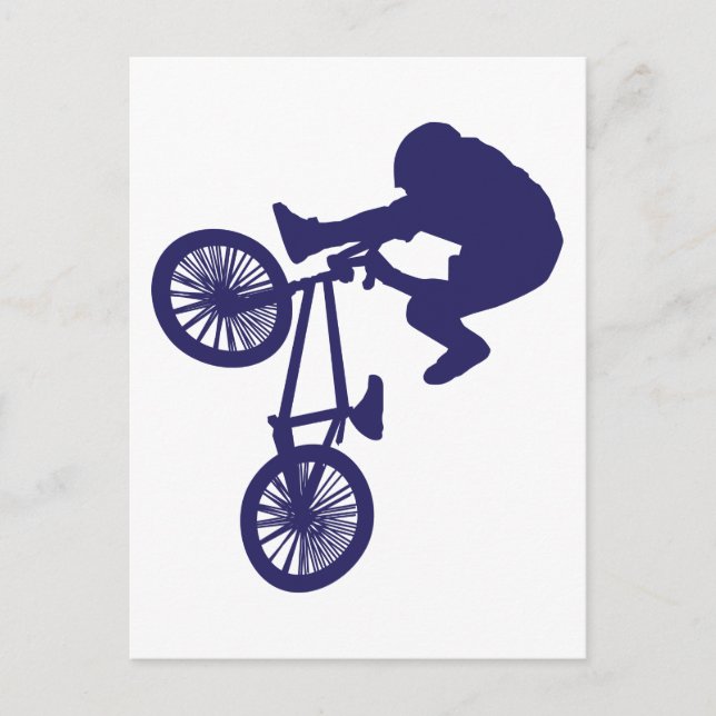 Cartão Postal Ciclista de BMX (Frente)