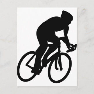 Cartão Postal ciclista de turismo de frança