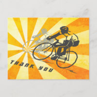 Ciclistas de Estradas com Bicicleta Retro Sunburst